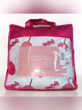 Weighted Blanket Chandelli Junior Collection Pink Candy Print 5lbs